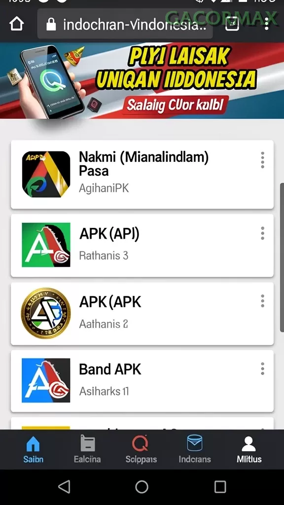 Cuplikan layar AMAN33 — halaman utama