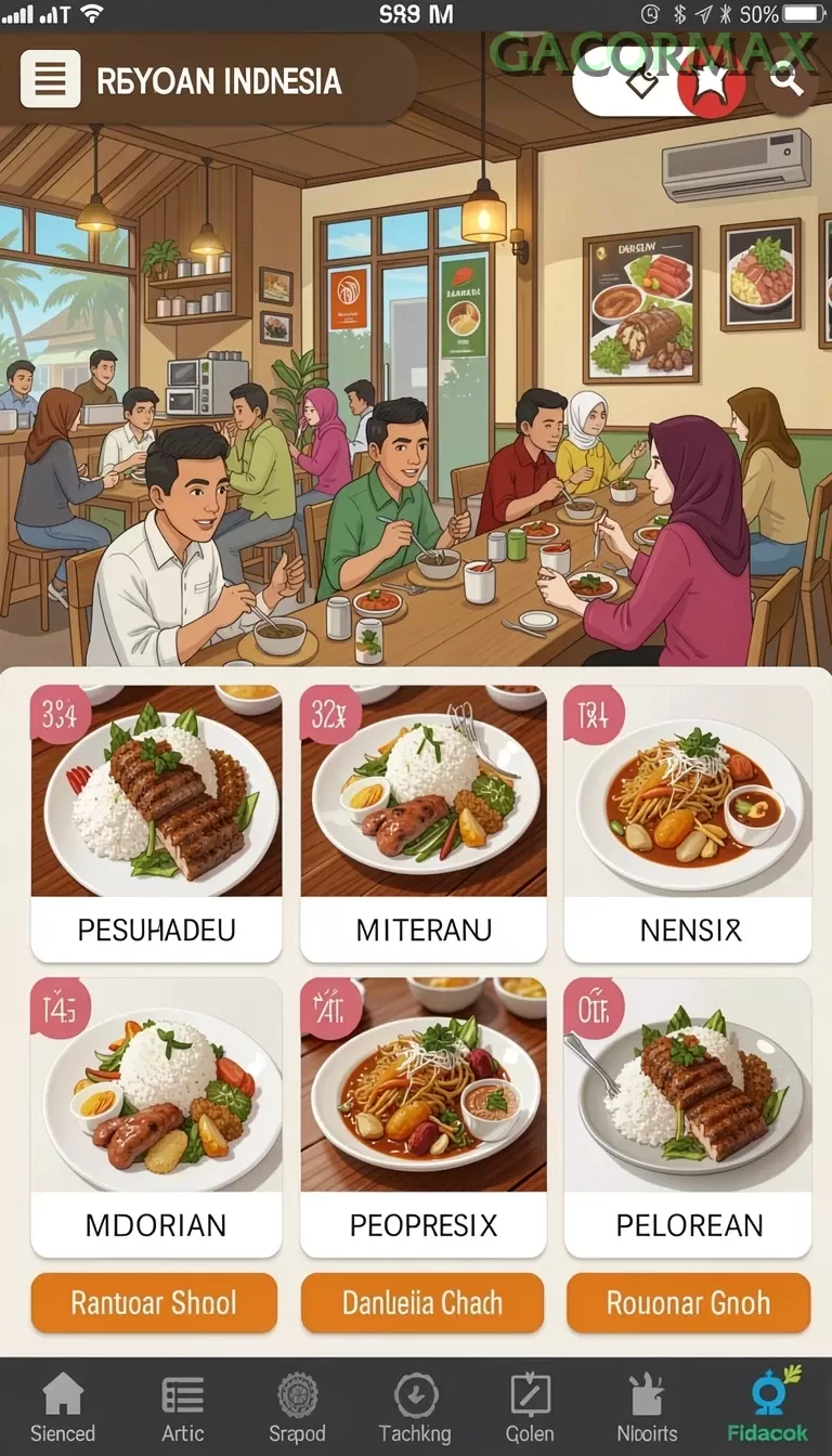Cuplikan layar FB168 — aktivitas
