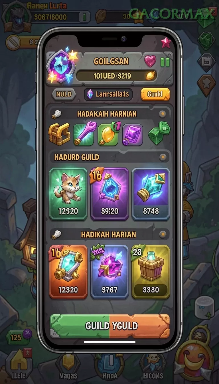 Cuplikan layar EVENTS — halaman utama